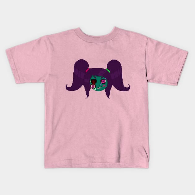 Putrid Pixel Poppy Kids T-Shirt by ilrac_art